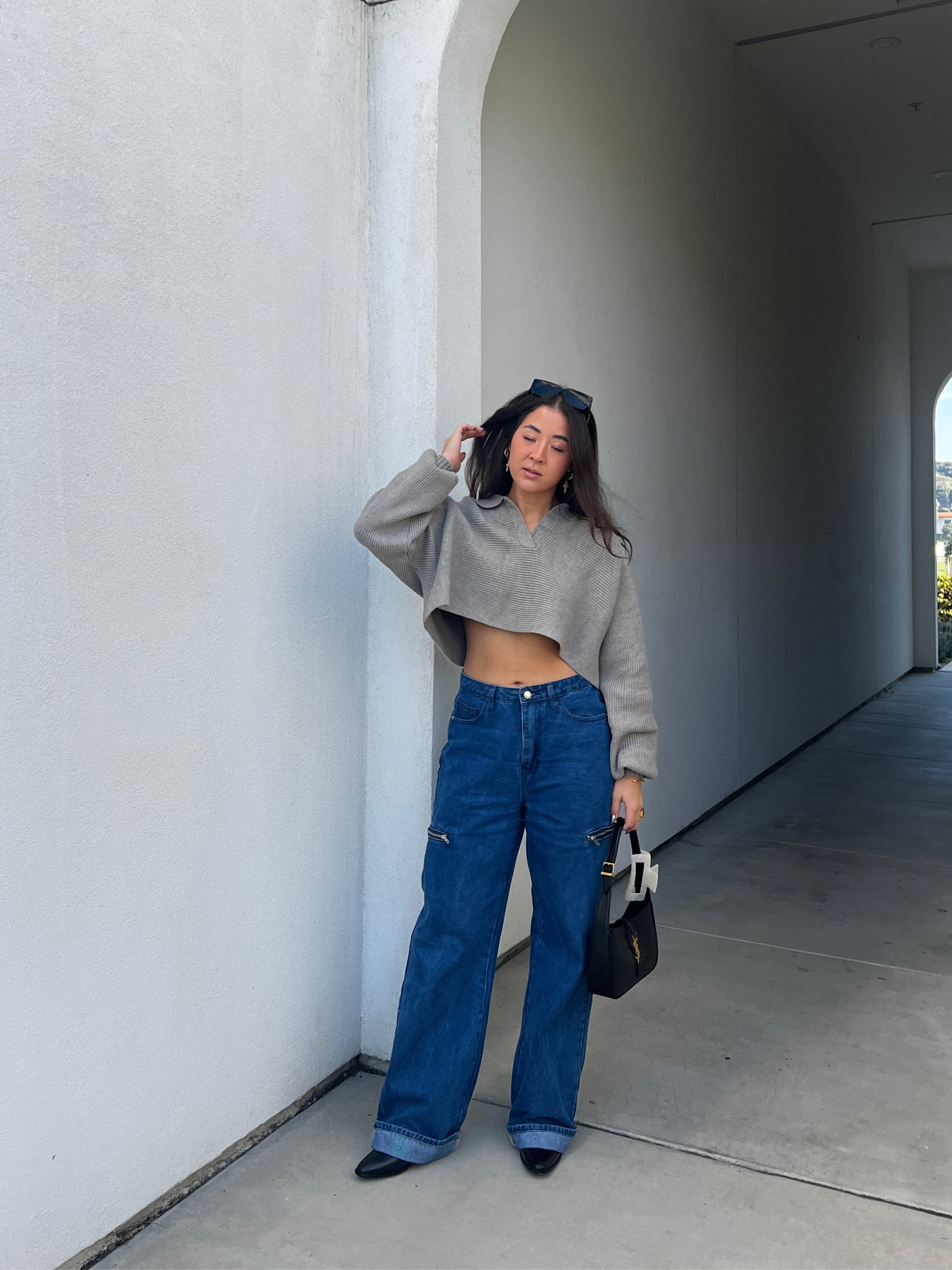 blue jeans 

missing link for top: from charcoal clothing 

#LTKGiftGuide #LTKHoliday #LTKSeasonal