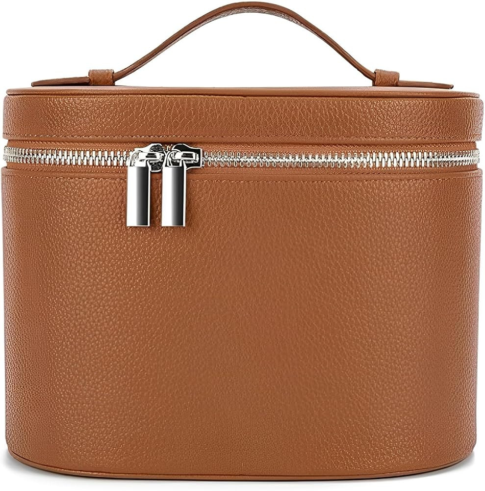 Upgrade Makeup Bag Travel Toiletry Bag Portable Cosmetic Makeup Organizer Bag Detachable Compartm... | Amazon (US)