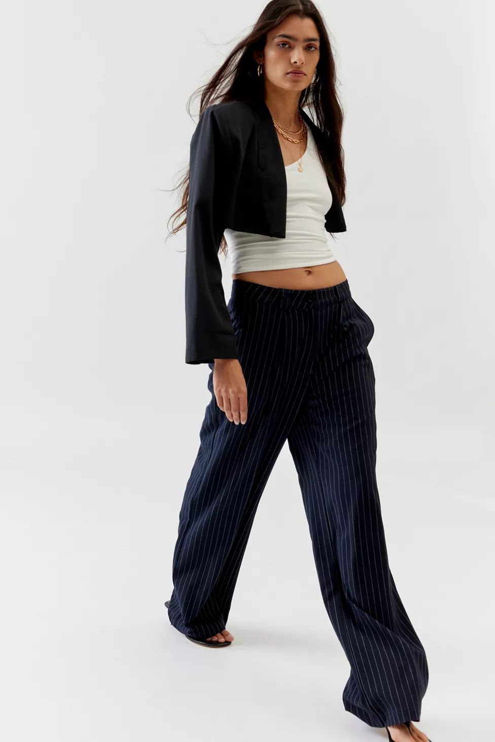 Oval Square Idris Pinstripe Trouser Pant | Urban Outfitters (US and RoW)
