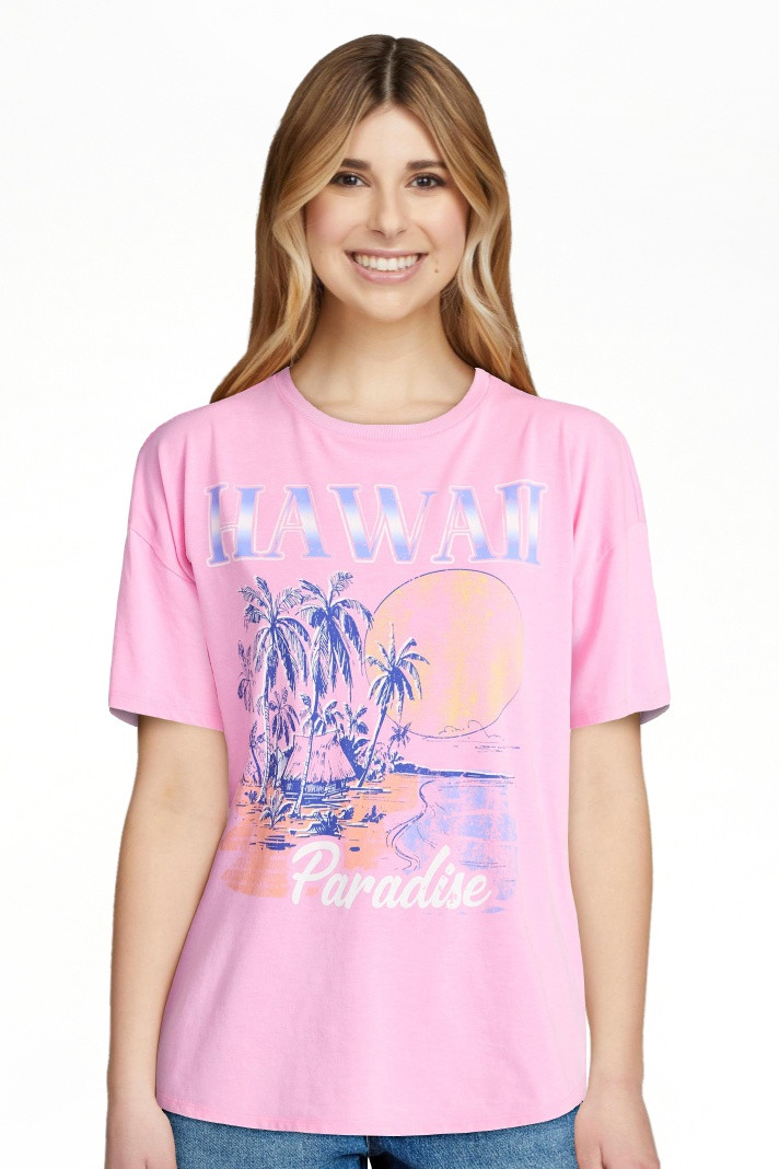 No Boundaries Washed Graphic Boyfriend Tee, Women's XXS-XXL | Walmart (US)