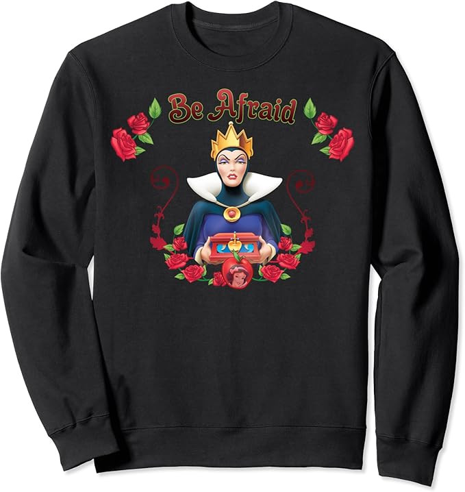 Disney Snow White The Evil Queen Be Afraid Sweatshirt | Amazon (US)