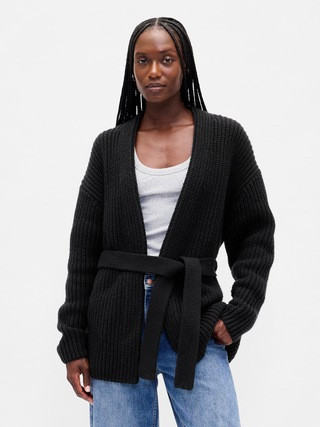 Oversized Wrap Cardigan Sweater | Gap (US)