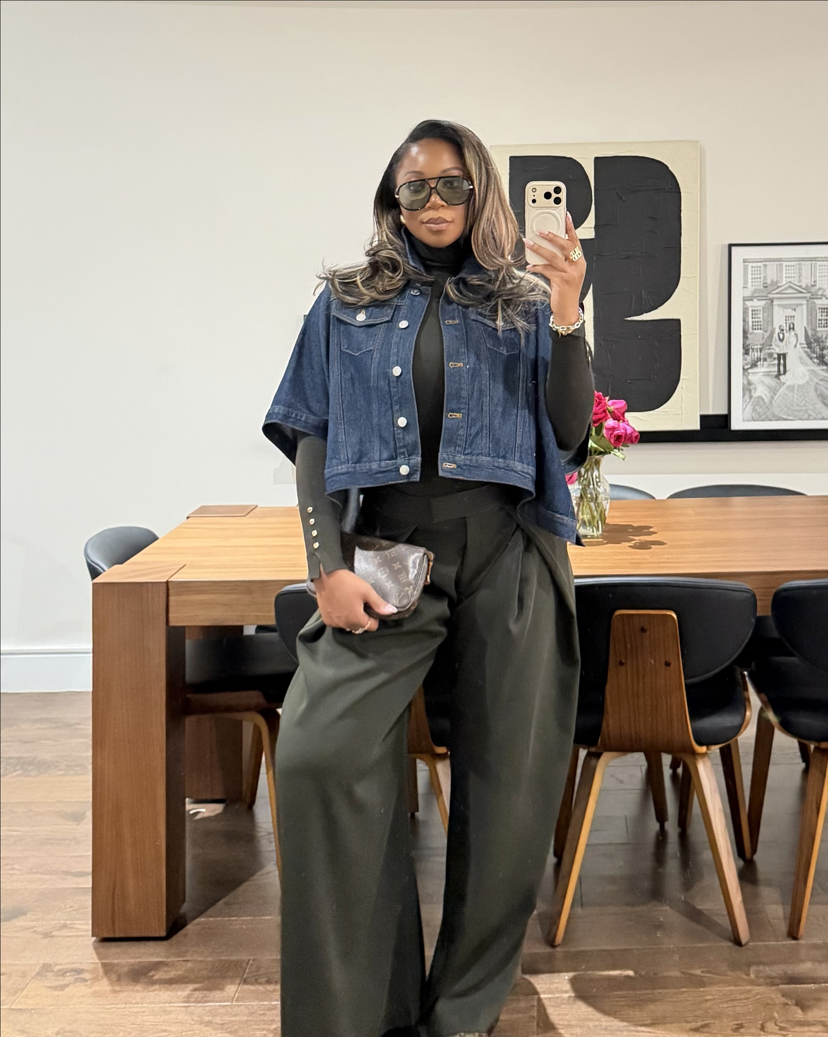 Hi!! 5’9 | 200 lbs wearing XS/S in the jacket — trust me. It runs big! Large top + XL bottoms (looser fit for my preference) and linked similar shoes!! 

#LTKMidsize #LTKootd #LTKTall