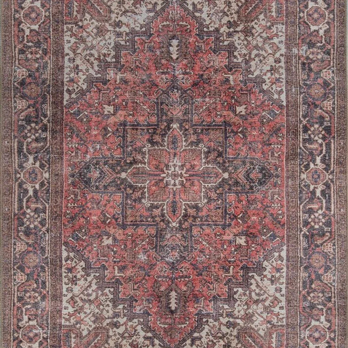 Mina Rug Persian Oriental Vintage Red Rug | Fame Rugs