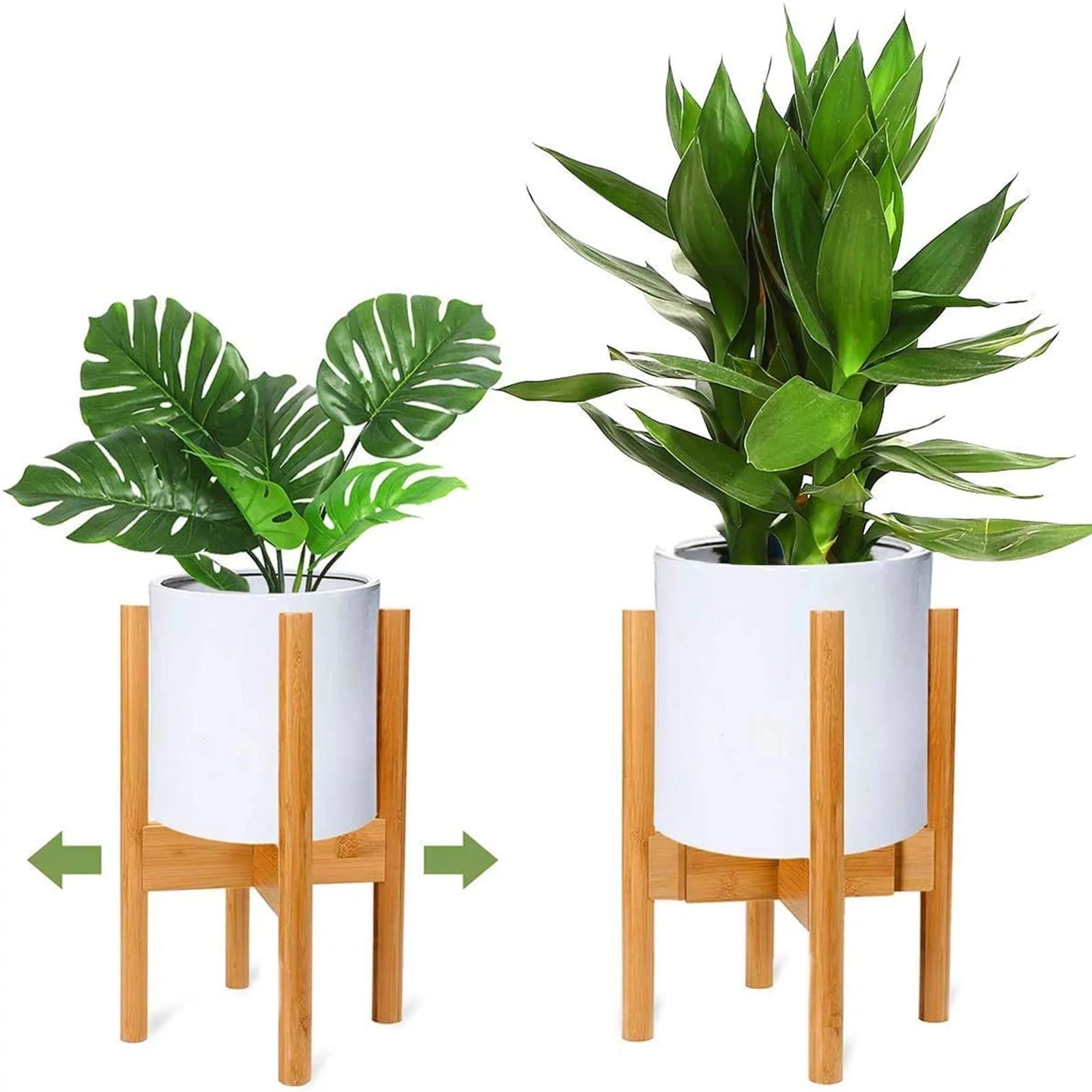 RIOGOO Plant Stand One Pack, Retro Mid Century Modern Expandable Plant Holder Wood Flower Pot Dis... | Walmart (US)