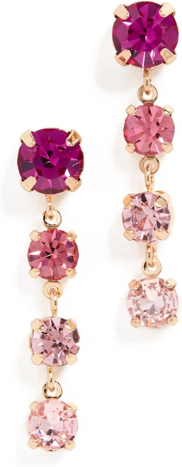 Kenneth Jay Lane Women's Pink Ombre Stone Drops Earrings | Amazon (US)