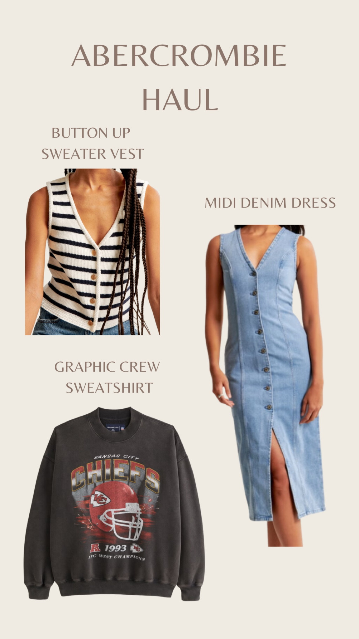 My most recent Abercrombie haul 
Last Day for 15% off almost everything! 

#LTKsalealert #LTKSpringSale #LTKstyletip