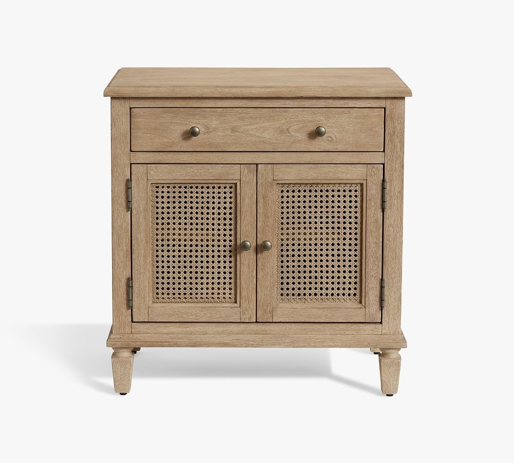 Sausalito 28&amp;quot; Cane Cabinet Nightstand, Seadrift | Pottery Barn (US)