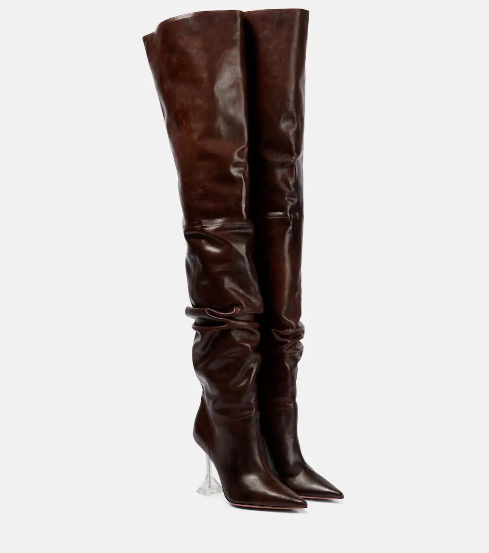 Olivia Glass over-the-knee leather boots | Mytheresa (US/CA)