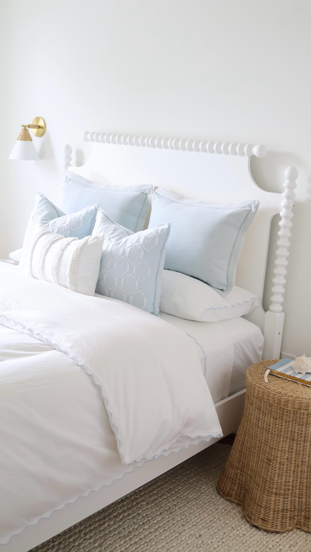 Love the look of light blue scalloped edge bedding? 🩵🧺

This Quince scalloped edge percale bedding bundle gives you the same coastal, preppy, designer-inspired bedding look for a fraction of the price.

Think crisp white percale sheets, scalloped trim detailing, and that classic Serena & Lily aesthetic — perfect for creating a light, airy coastal bedroom or timeless preppy bedroom style without the splurge.

This set is such a great option if you love high-end bedding, coastal home decor, luxury bedding looks for less, and designer-inspired bedroom finds.

✨ Linked the Quince scalloped bedding bundle that gives the same designer linens look for under $200. @Quince 

#LTKSaleAlert #LTKHome #LTKdayinmylife