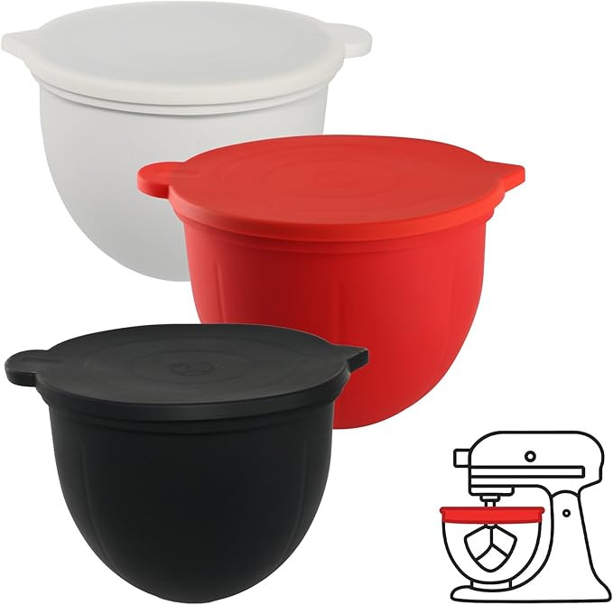Silicone Liners for KitchenAid 5 Quart Stand Mixer - Stand Mixer Accessories for 4.5 Quart Mixer,... | Amazon (US)
