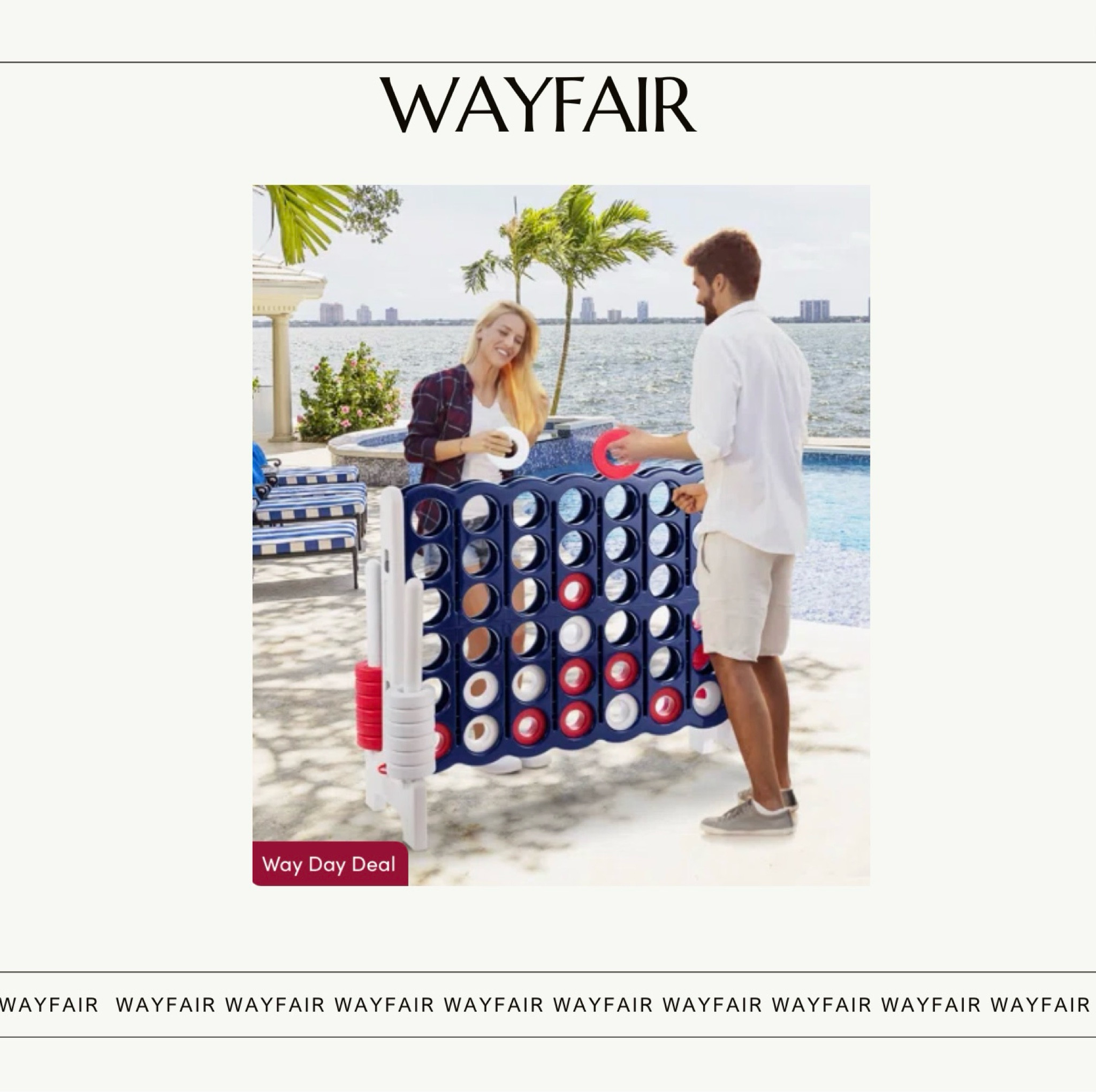 Jumbo 4- to- score Outdoor Game 
Outdoor Games
Jumbo Games 
Giant Games 
Backyard necessities 
Outdoor Party 

#LTKHome