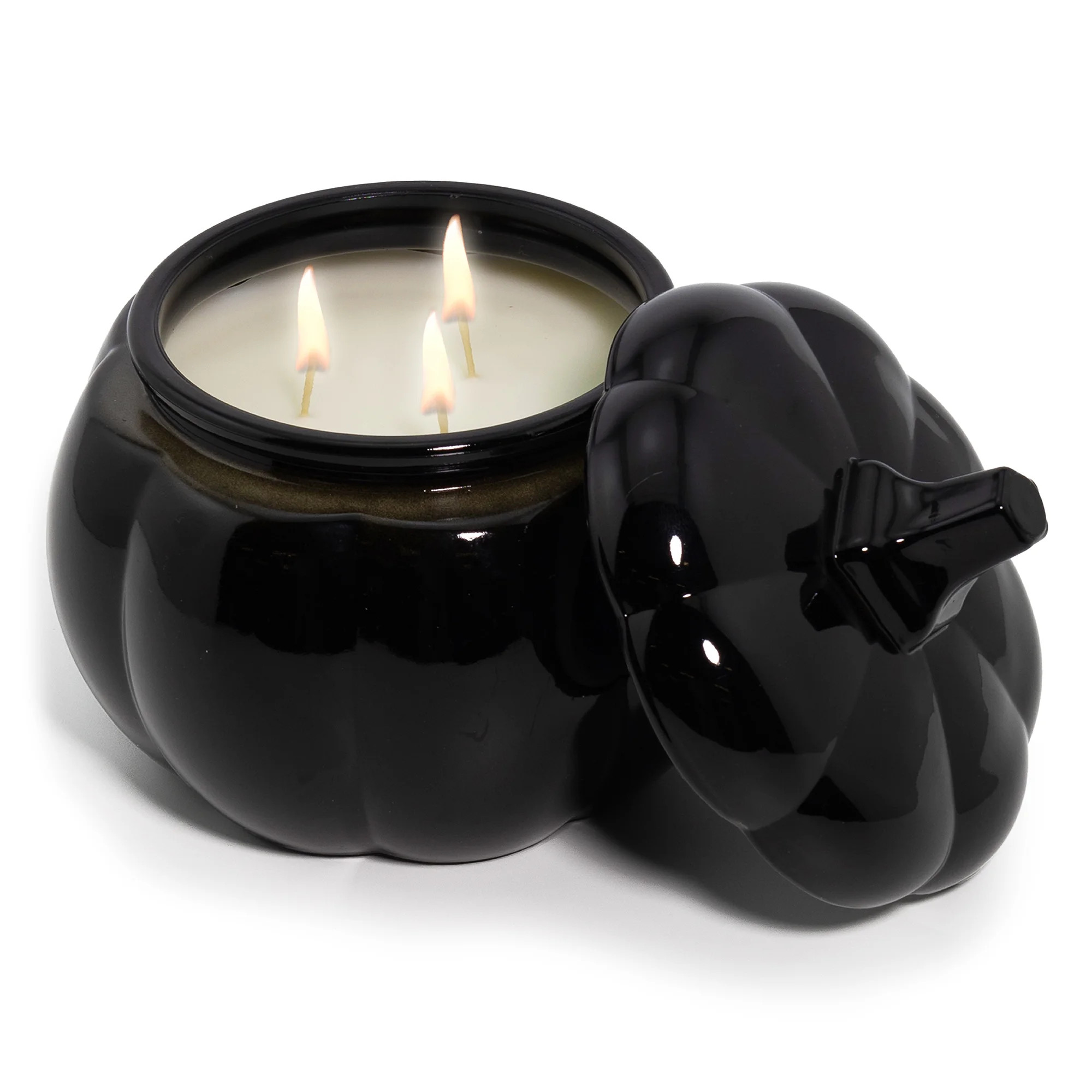 Better Homes and Gardens 3-Wick Pumpkin Jar Candle, Warm Leathered Amber, 30 oz | Walmart (US)