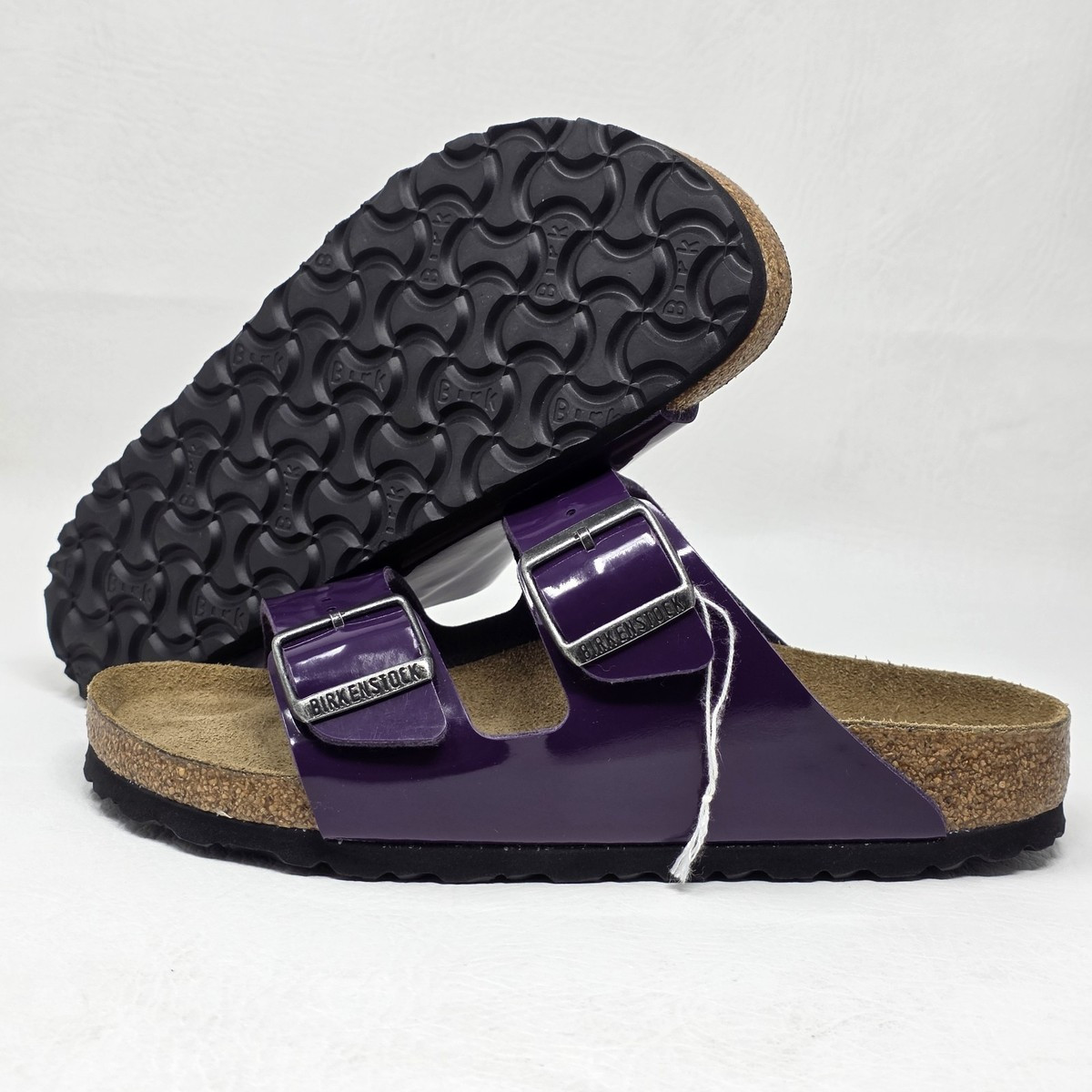 Birkenstock Arizona Plum Purple Birko Flor Patent Narrow Width Women Size 7 New | eBay US