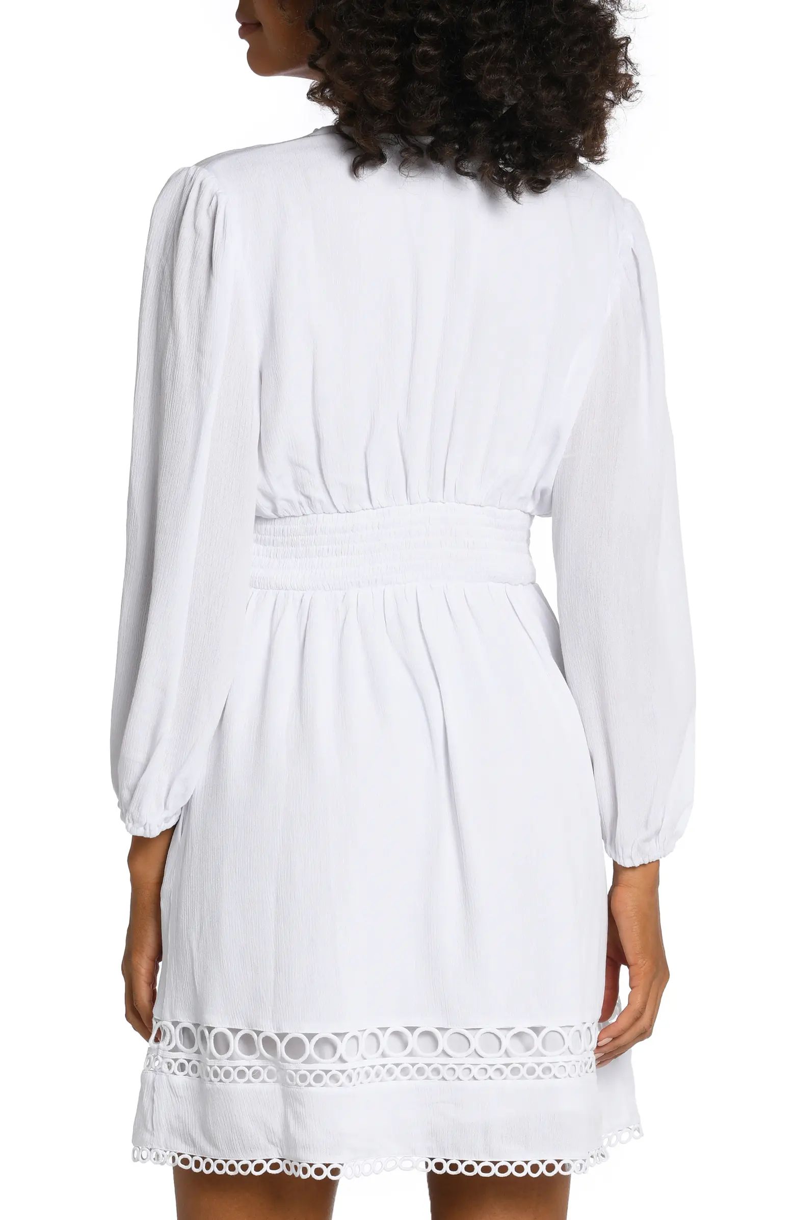 Illusion Long Sleeve Cover-Up Dress | Nordstrom