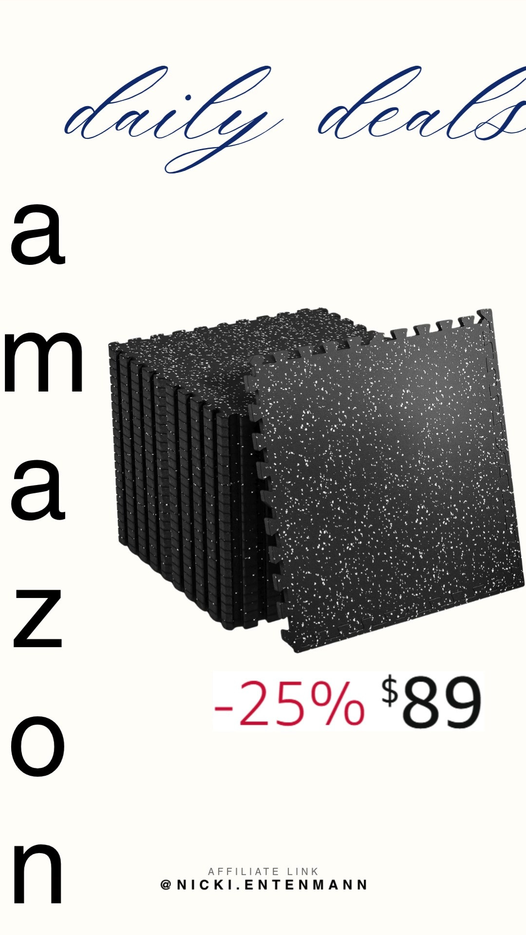 SUPERJARE 0.56'' Thick 48 Sq Ft Rubber Top Gym Flooring brings durable comfort and noise reduction to home workouts. Create a safe, sturdy space for lifting, stretching, and training with ease. #superjare #gymflooring #homegym #fitnessgear #workoutspace #strengthtraining #exerciseessentials #shoppinghaul #modernliving #fitlifestyle 🏋️‍♂️🧘‍♀️✨ 

 #LTKActive #LTKHome #LTKSaleAlert