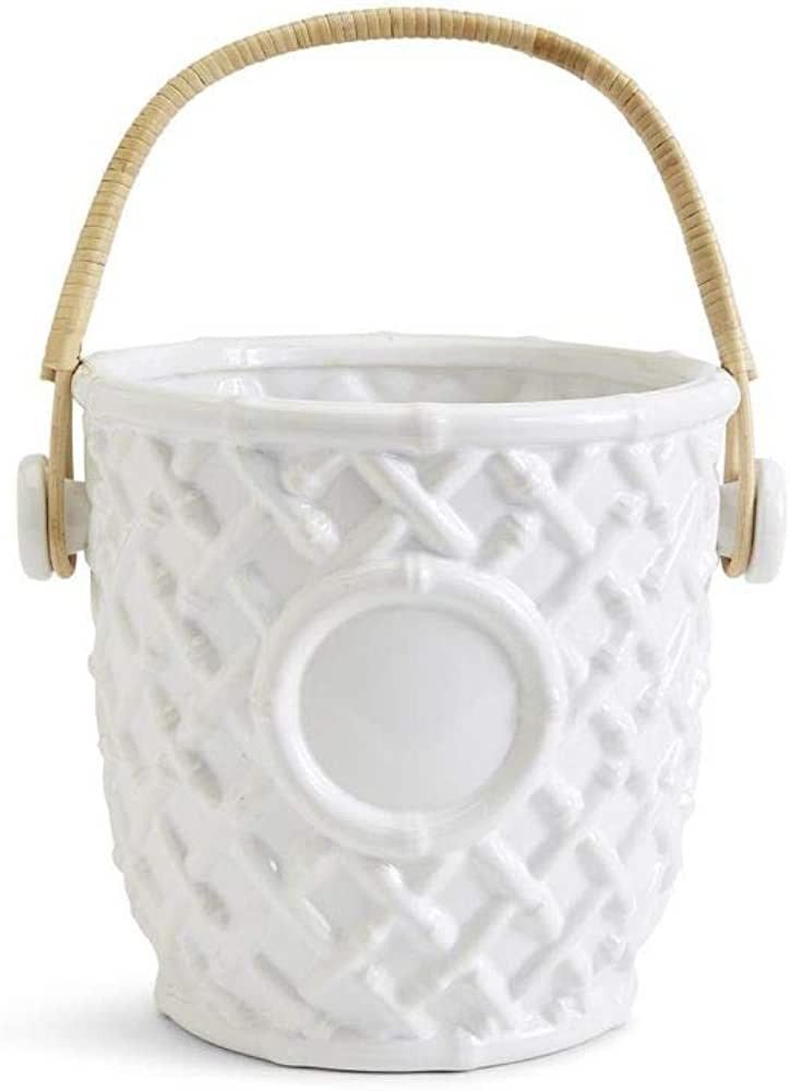 Two's Company Hampton Faux Bamboo Fretwork Champagne/Wine Bucket | Amazon (US)