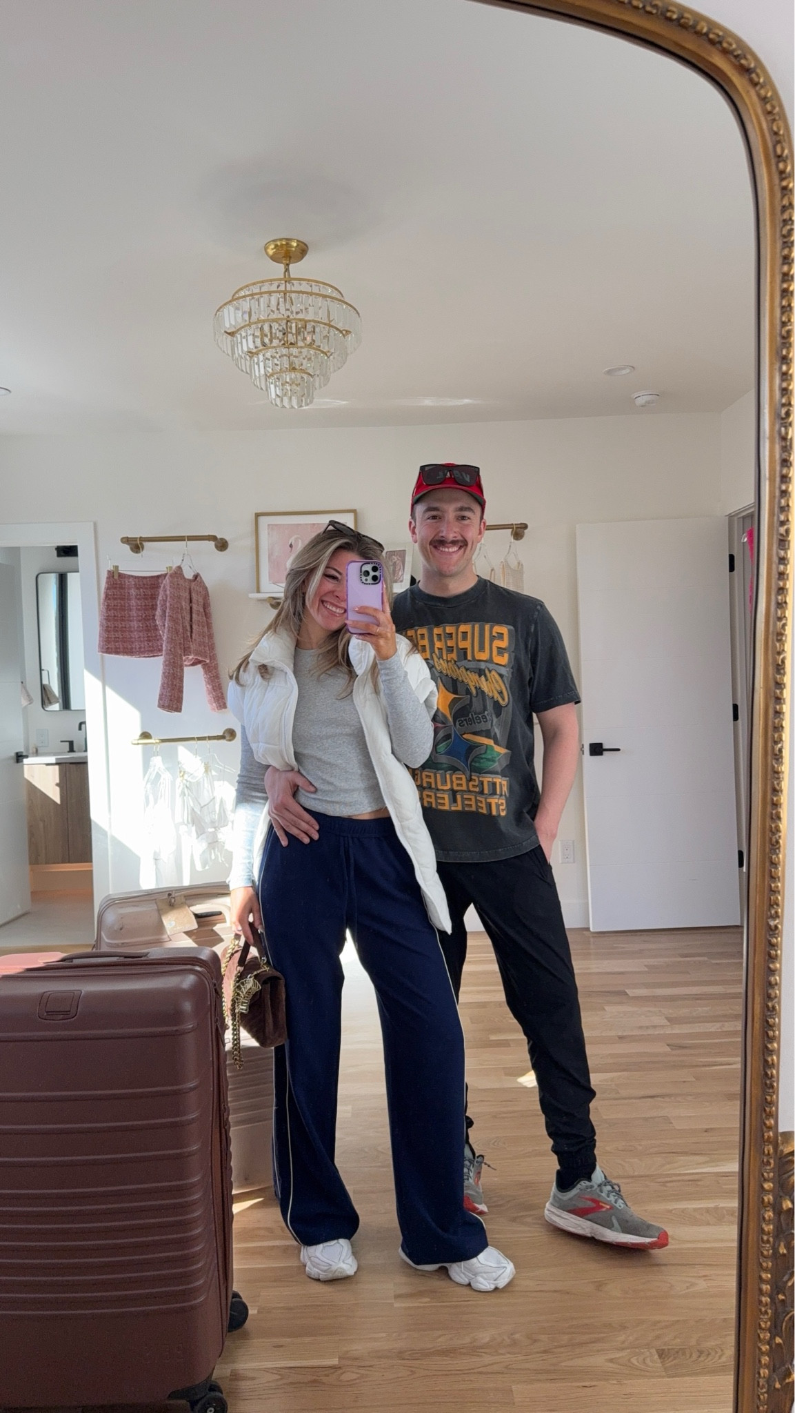 Travel outfit airport comfy casual look favorite luggage packing cubes and must have beauty items

Wearing my usual smalls

Divi code: Emerson

#LTKTravel #LTKStyleTip #LTKSeasonal