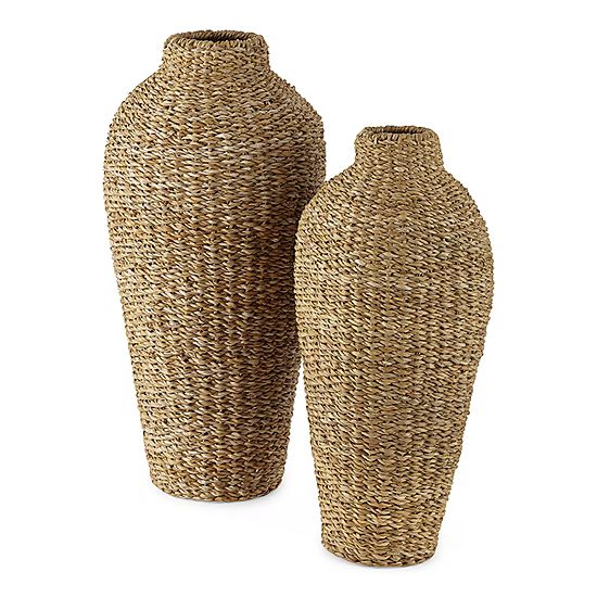 Linden Street Natural Woven Vase Collection | JCPenney