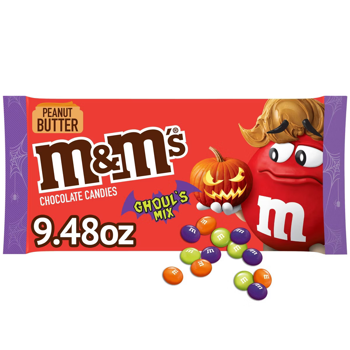 M&M'S Peanut Butter Ghouls Chocolate Halloween Candy - 9.48oz | Target
