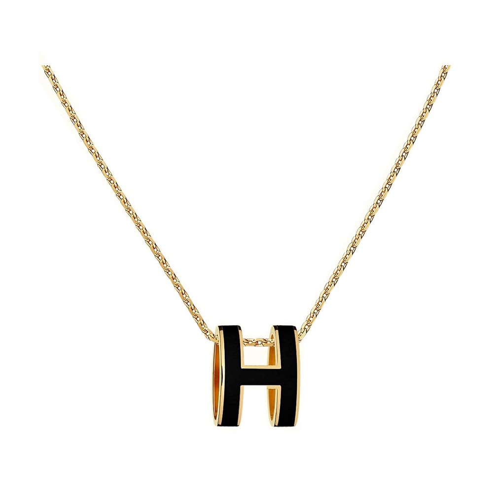 Classic Letter Design 18K Gold Plated Womens Necklace Colorful Color Optional Women's Pendant | Amazon (US)