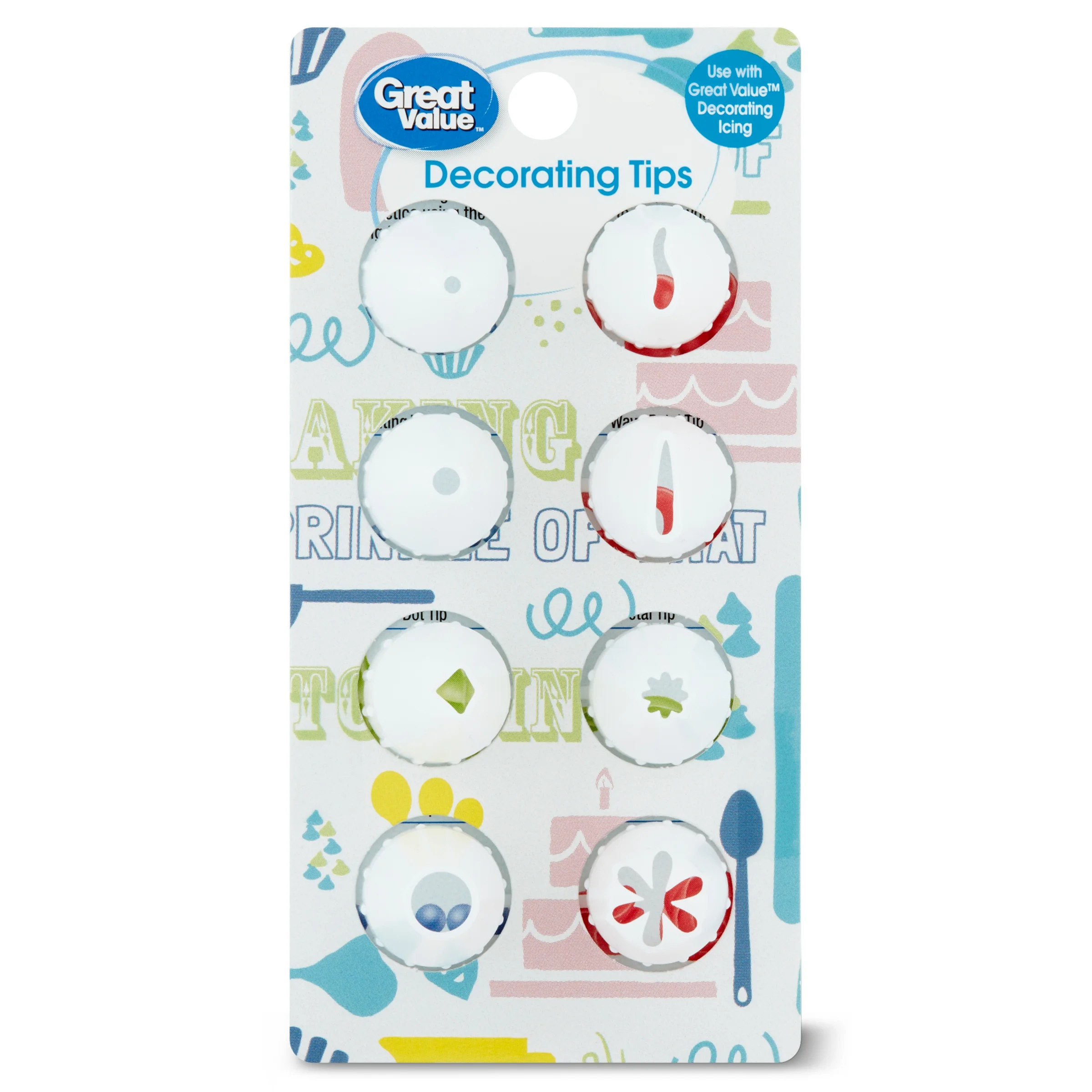 Great Value Decorating Tips, 8 Count | Walmart (US)