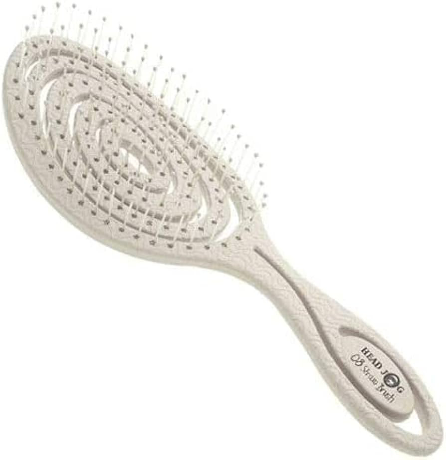 Head Jog 08 Paddle Brush Flexible Soft Pin Bristles, Detangling Wet Or Dry Hair. Gentle Brushing ... | Amazon (UK)
