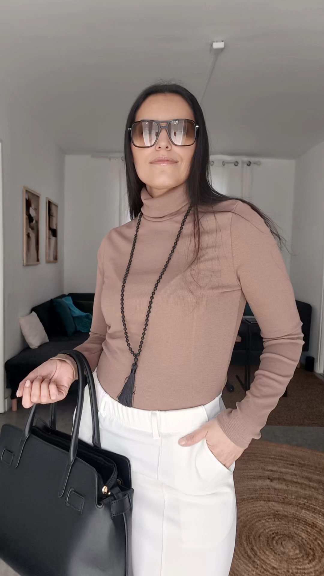 Quiet luxury everyday outfit 🤎Simple pieces styled in an elevated way for a timeless and polished look ✨A fitted turtleneck + tailored pants = effortless eleganceDetails:• Fitted turtleneck• High waisted tailored pants• Structured black bag• Minimal accessoriesPerfect to elongate the silhouette and create a balanced look ✨Perfect for: work outfit, everyday chic, classy minimal style#LTKStyle #LTKOutfit #LTKFinds #MinimalStyle #QuietLuxury #NeutralOutfit #ClassyStyle #EffortlessChic #LTKSeasonal

#LTKsummer #LTKsale #LTKtravel