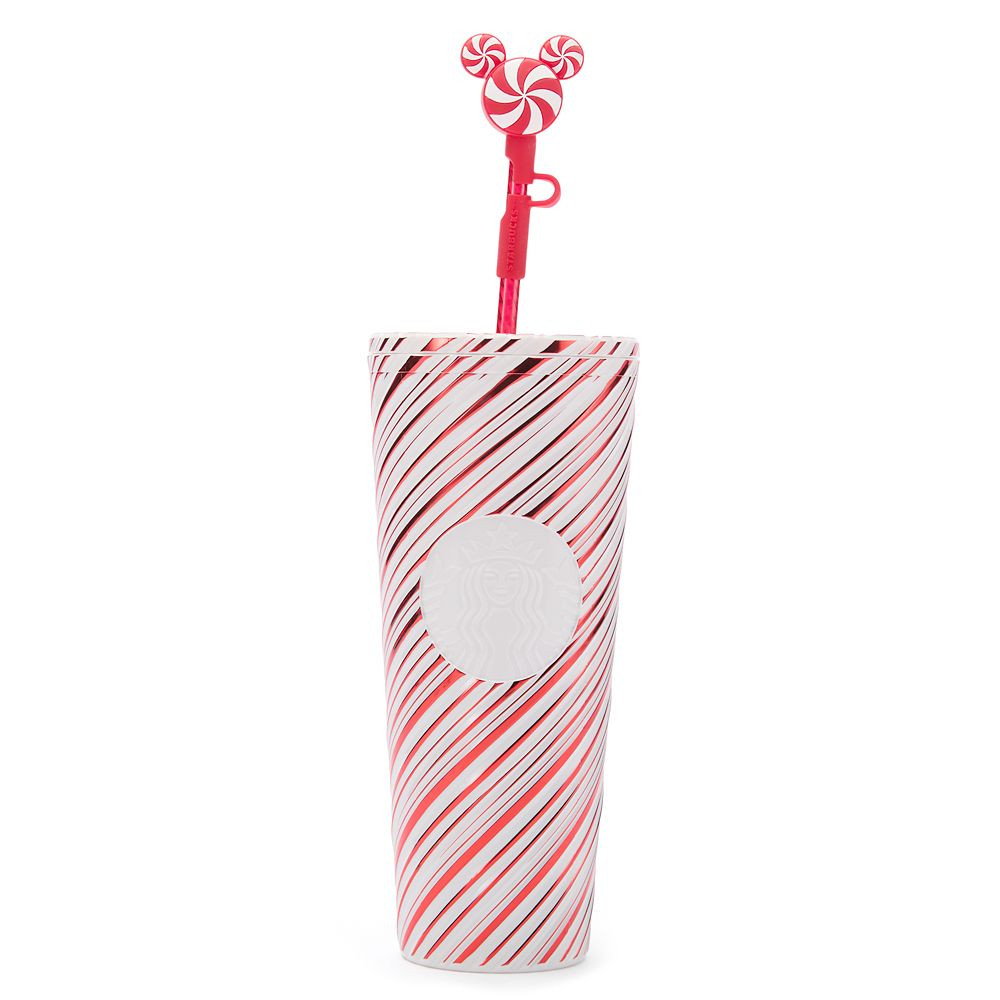 Disney Parks Peppermint Swirl 24 oz. Starbucks® Travel Tumbler with Straw | Disney Store