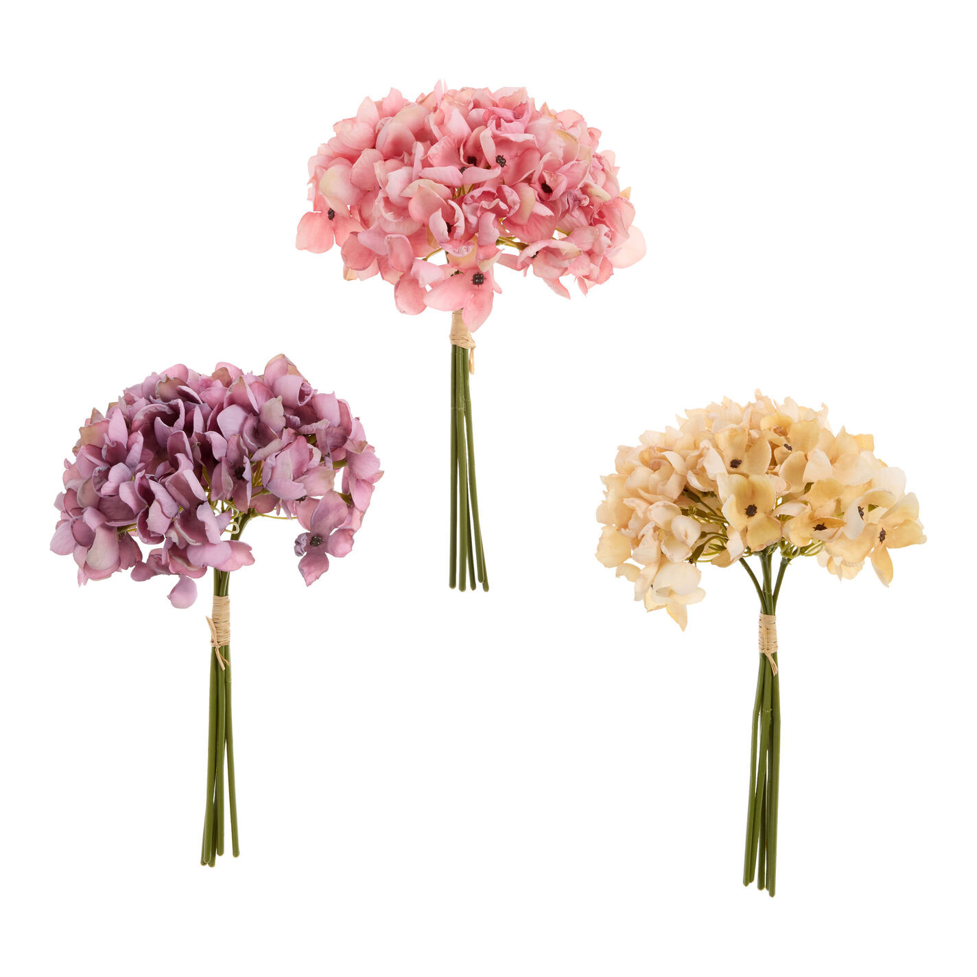 Faux Hydrangea Bunches Set of 3 | World Market