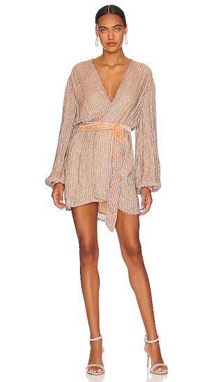 Gabrielle Robe in Silver Nude Gap | Revolve Clothing (Global)