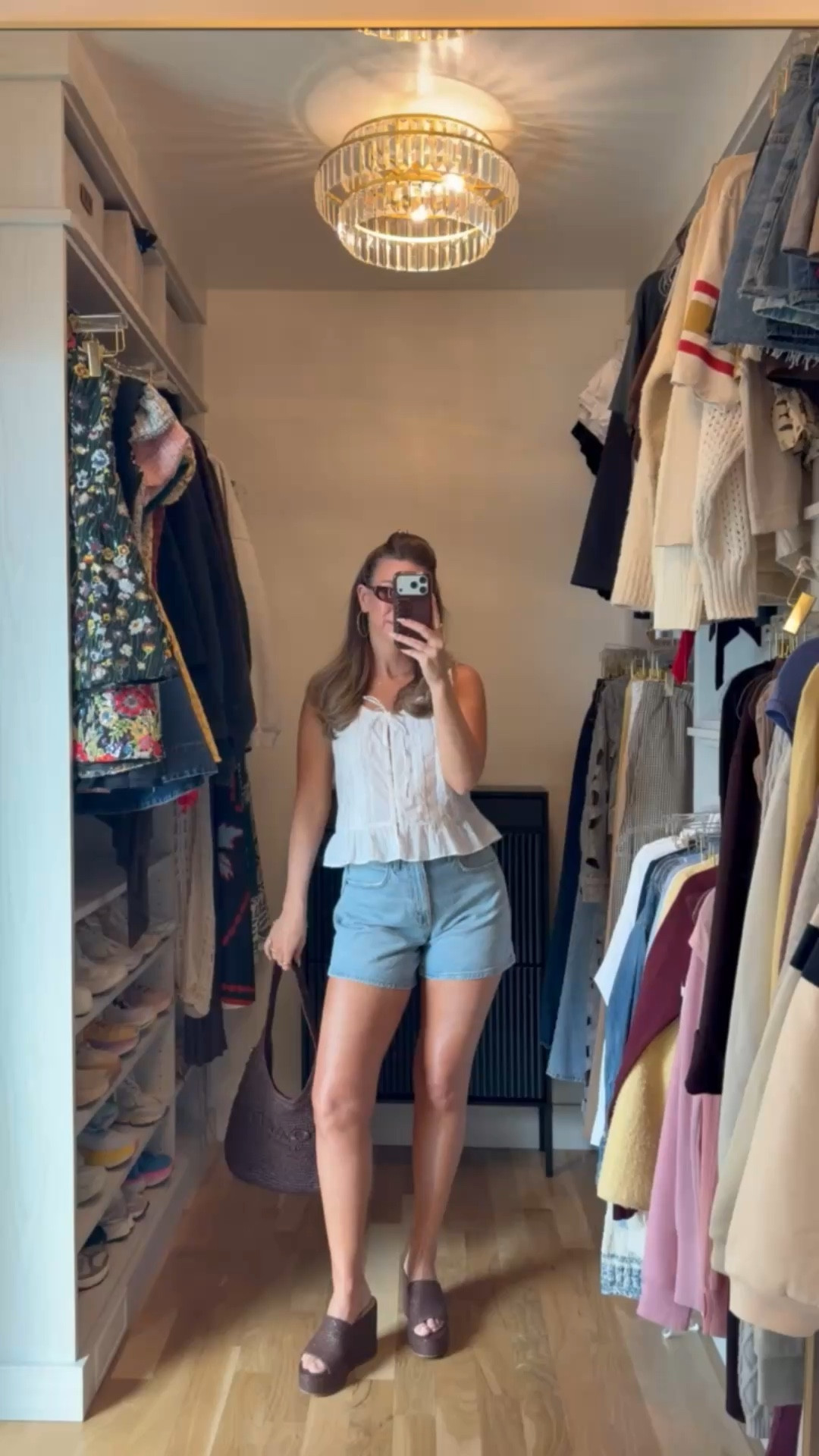 white lace button top & denim shorts by abercrombie

Wearing small top
size 26 shorts 

Spring looks
Summer outfit
Everyday
Casual
Workwear
Destination
Brunch
Lunch date
Shopping

#LTKSpringSale #LTKStyle 

#LTKSeasonal