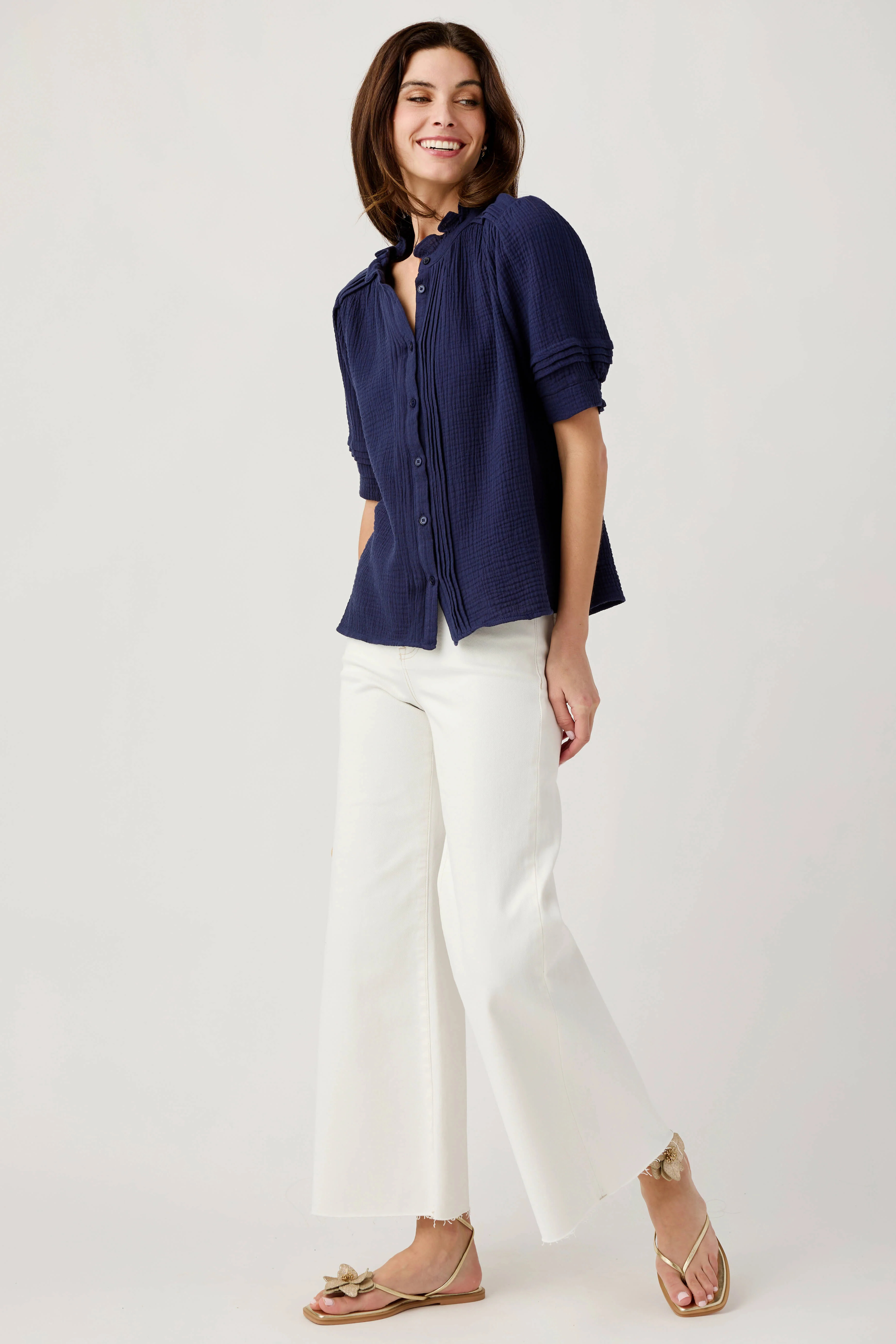 Fate Gauze Short Sleeve Top | Social Threads