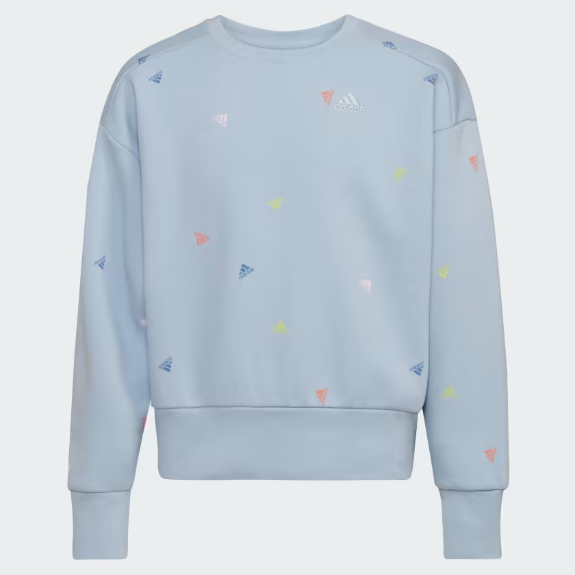 Allover Print Crewneck Fleece Pullover Sweatshirt | adidas (US)