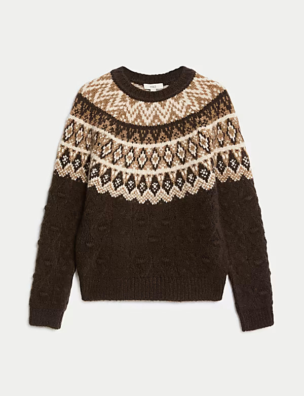 Fairisle Crew Neck Jumper | Marks and Spencer US