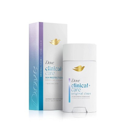 Dove Beauty Clinical 96-Hour Protection Antiperspirant & Deodorant Stick - Original Clean - 2.6oz: Vegan, Solid Form, Suitable for Sensitive Skin | Target