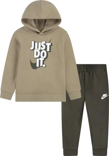 Kids' Just Do It Pullover Hoodie & Joggers Set | Nordstrom Rack