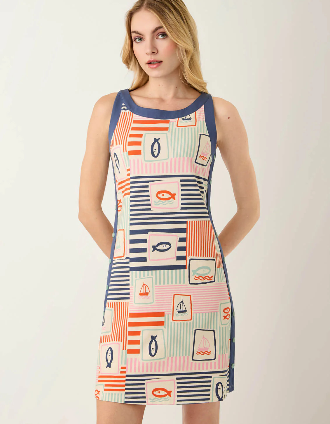 Madolyn Snap Dress Admiral | Spartina 449