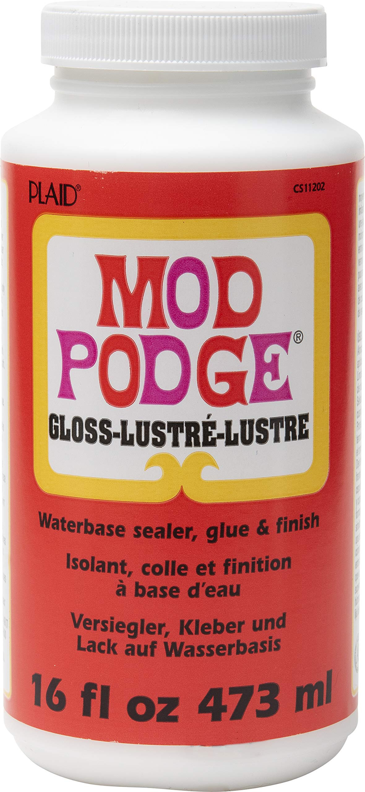 Mod Podge Gloss Waterbase Sealer, Glue (16-Ounce), CS11202 Finish, 16 oz | Amazon (US)
