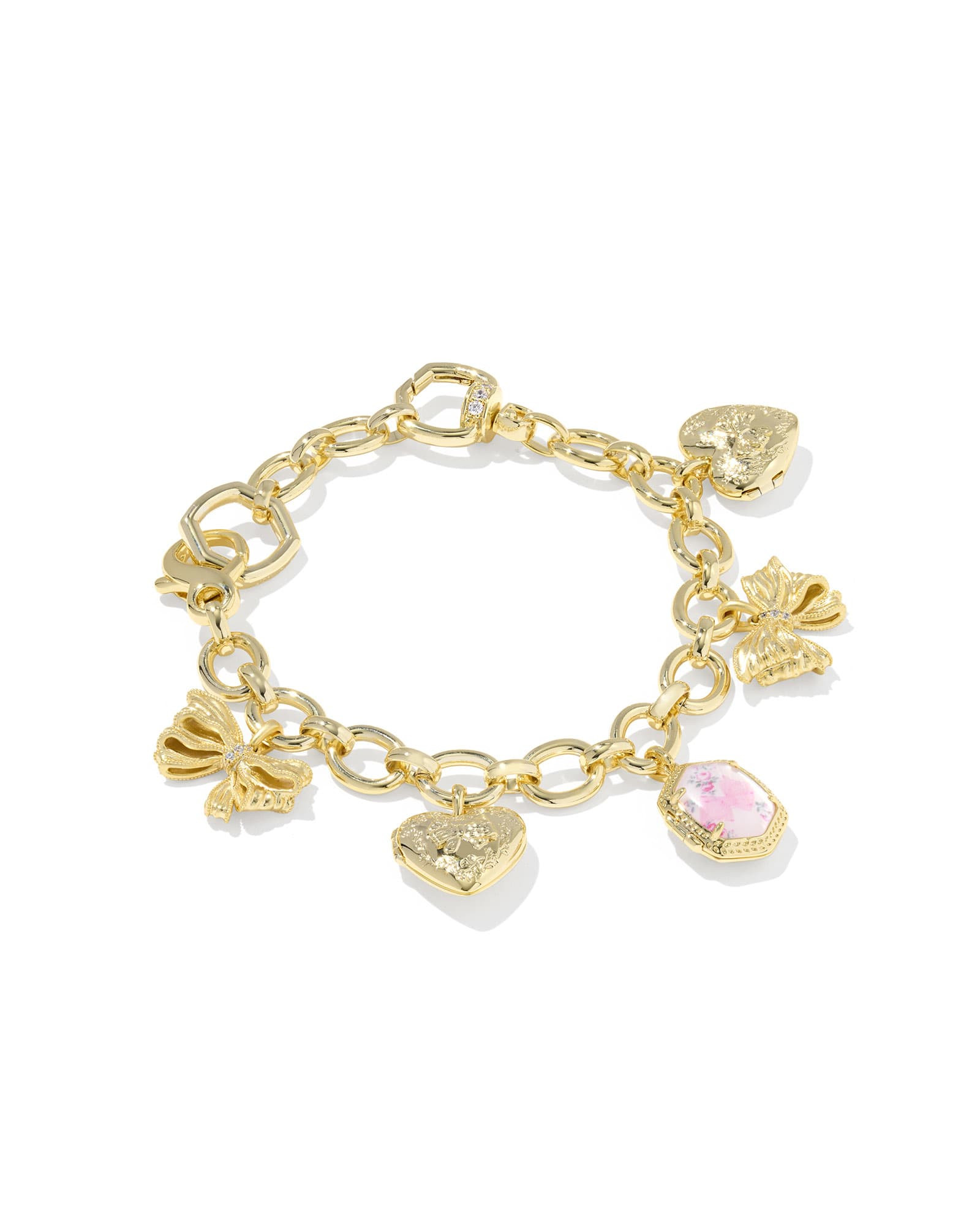 Kendra Scott x LoveShackFancy Bow Gold Charm Bracelet | Illusion | Kendra Scott