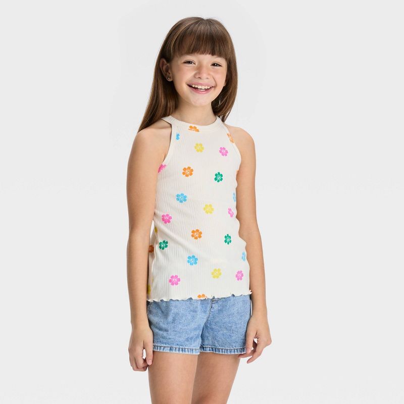 Girls' High Neck Tank Top - Cat & Jack™ | Target