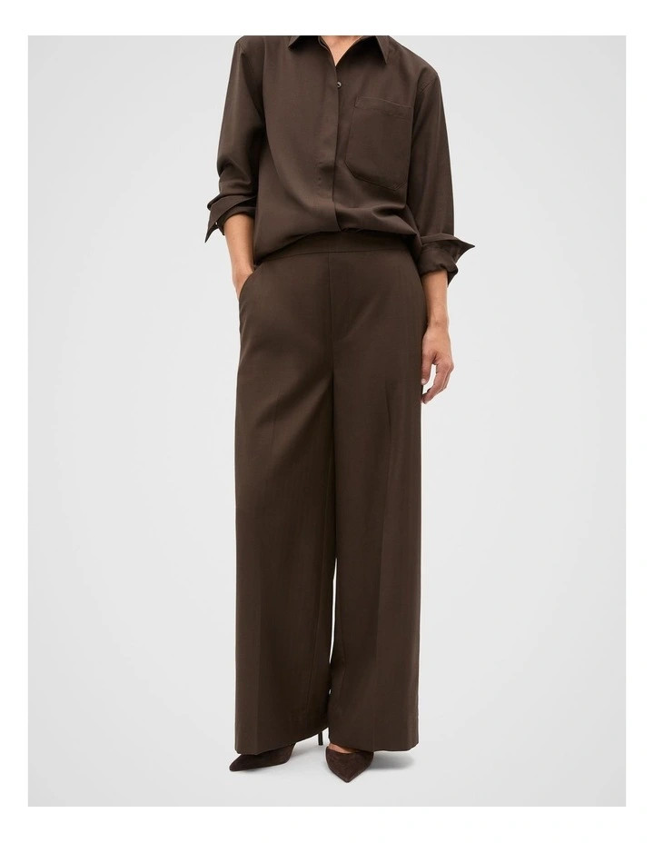 Seed HeritageElastic Waist Trouser in Dark Espresso | Myer