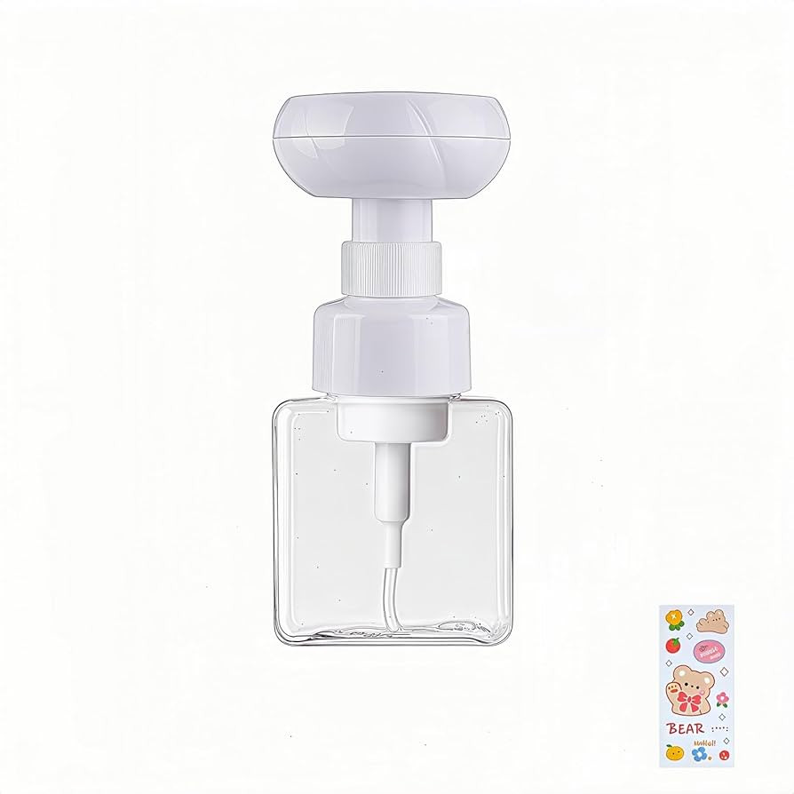 WJCCLYJC Flower Foam Dispenser Pump Bottle-250ml Reusable Plastic Soap Dispenser for Shampoo, Han... | Amazon (US)
