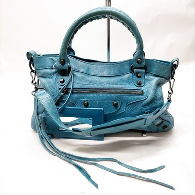 Balenciaga Hand Bag The First Blue bag Blue Leather 2662485 | eBay AU