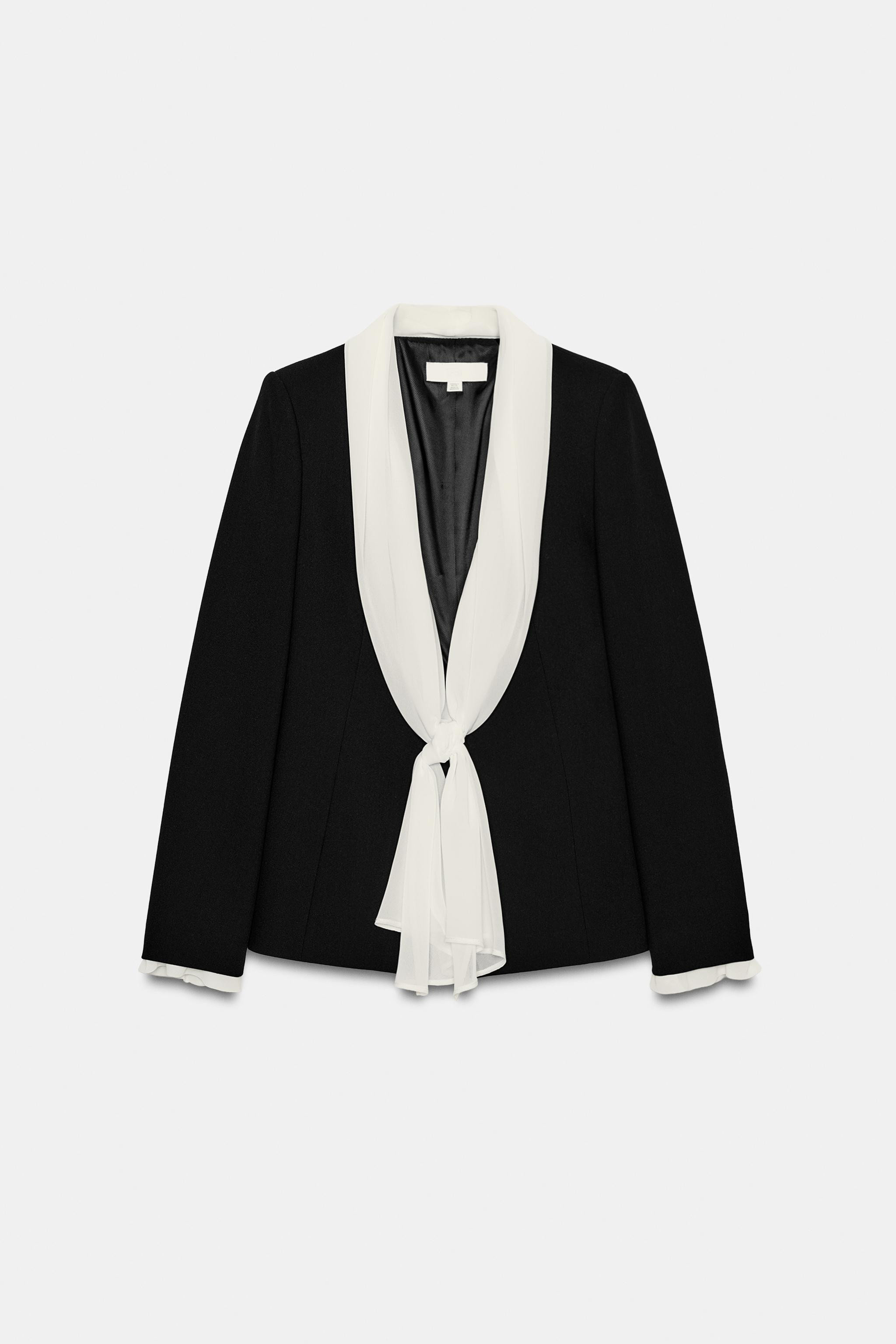SCARF TIE BLAZER | Zara UK