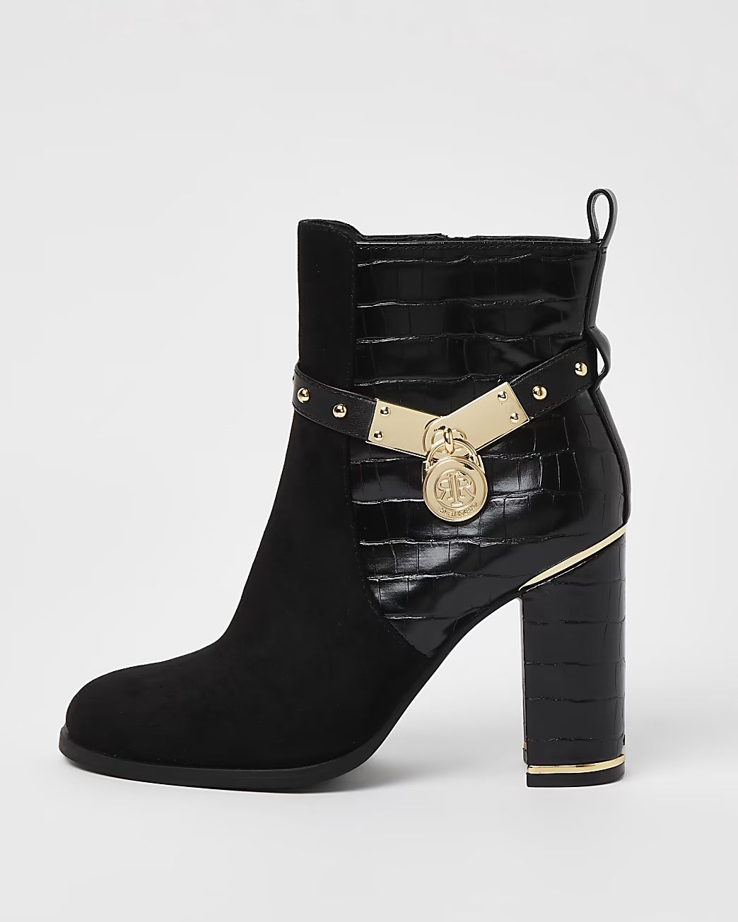 Black high heeled boots | River Island (UK & IE)