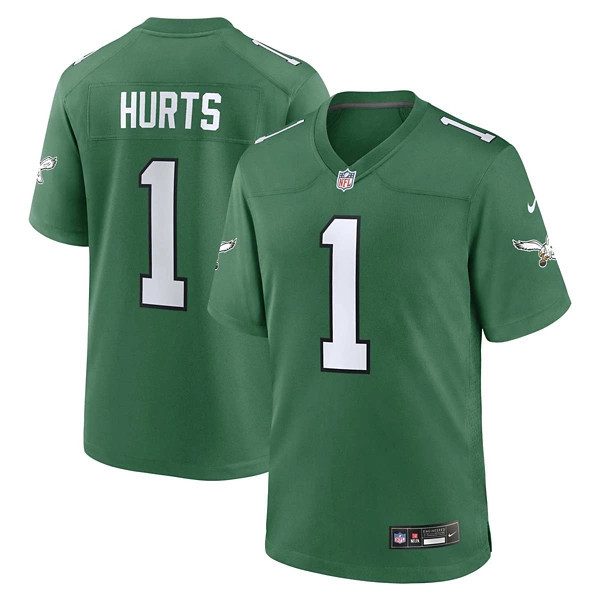 Philadelphia Eagles Jalen Hurts #1 Nike Alternate Game Jersey Large Kelly Green | Scheels