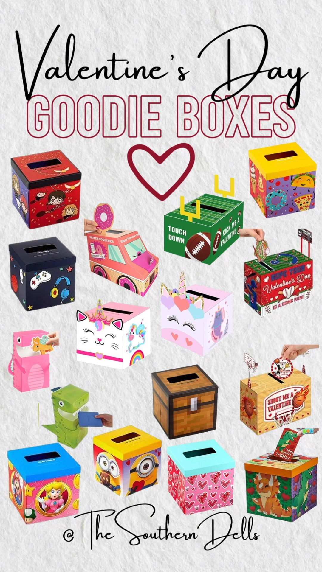 Don’t be like me last year, struggling to make something out of household items for my daughter at last minute to have a box for her valentines. These boxes are so fun and easy to assemble! No need for a hot glue gun or any extras 😃

#LTKkids #LTKSeasonal #LTKparties