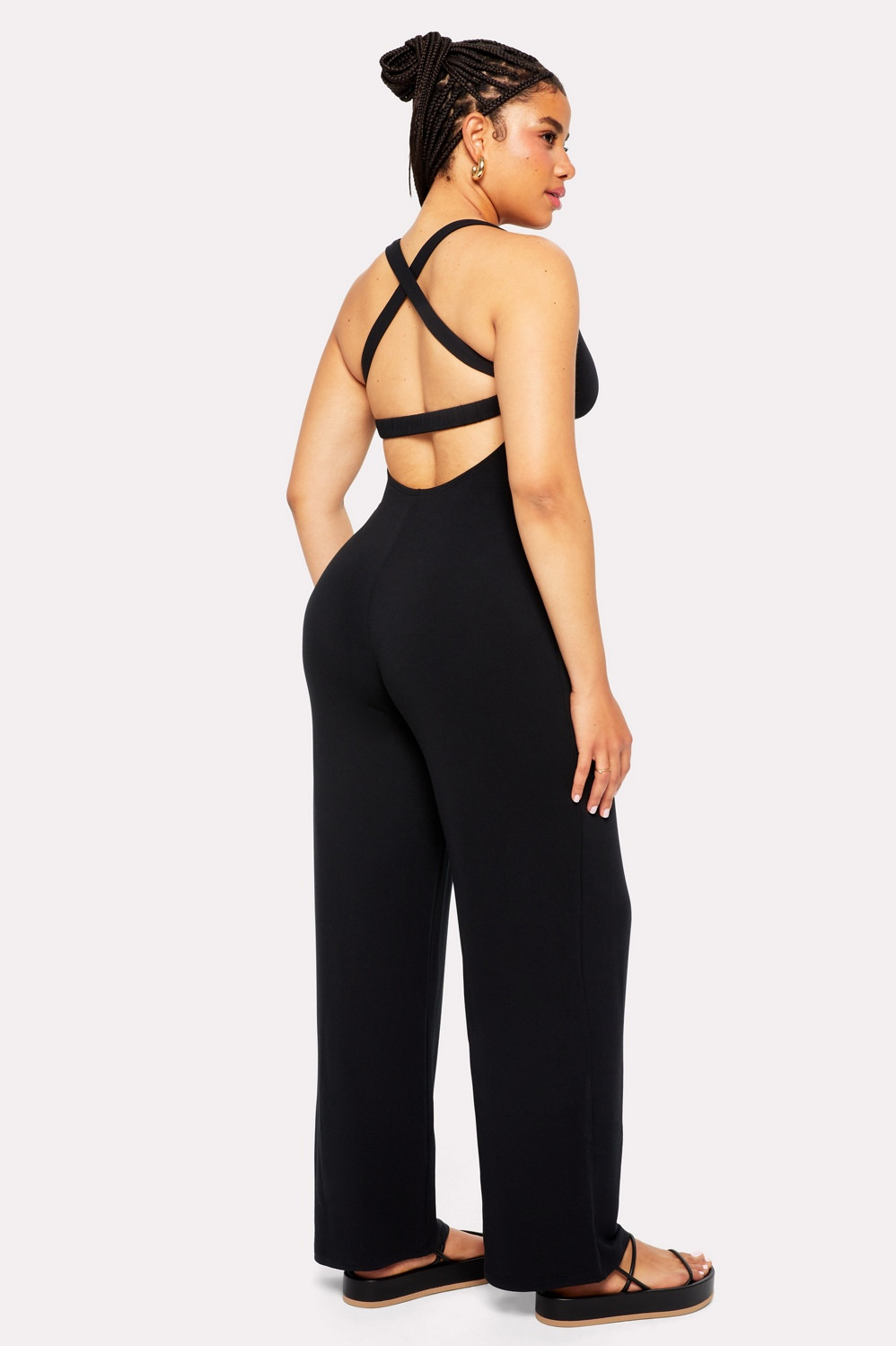 Smooth As Hell Criss Cross Back Jumpsuit | Fabletics - North America