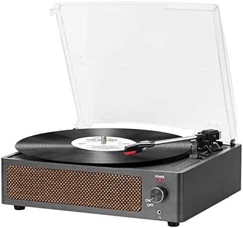 Amazon.com: Record Player Turntable with Speakers 3-Speed Belt-Driven Vinyl LP Vintage Design for... | Amazon (US)